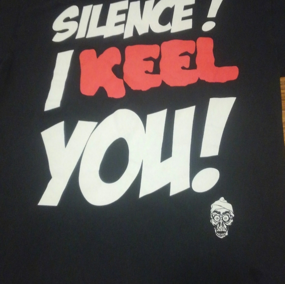 💀 Silence! I Keel You Shirt Jeff Dunham Comedy 🔥 Medium Dummy Puppet Funny - Picture 5 of 7